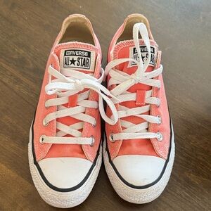 Converse All Star Low Top Sneakers - Bright Salmon Pink
